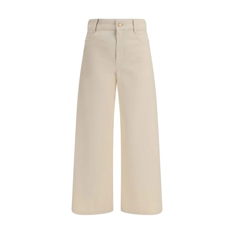 'S Max Mara Beige Cotton Casual Pants - Women