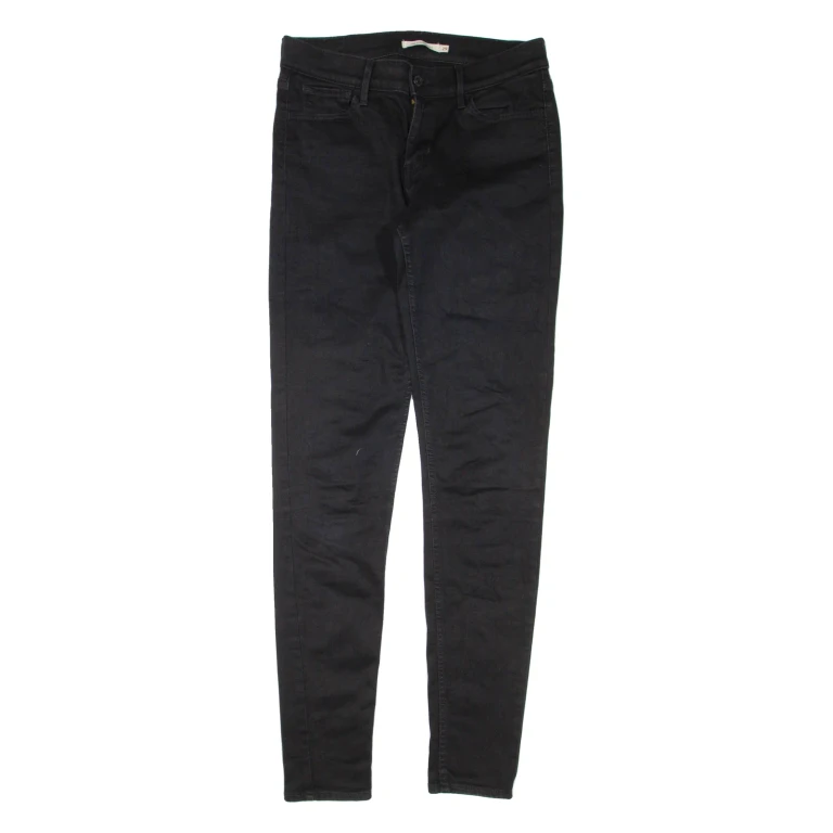 LEVI'S 710 Womens Jeans Black Regular Skinny W29 L32