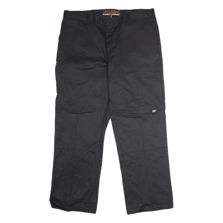 DICKIES Workwear Mens Trousers Black Regular Straight W40 L32
