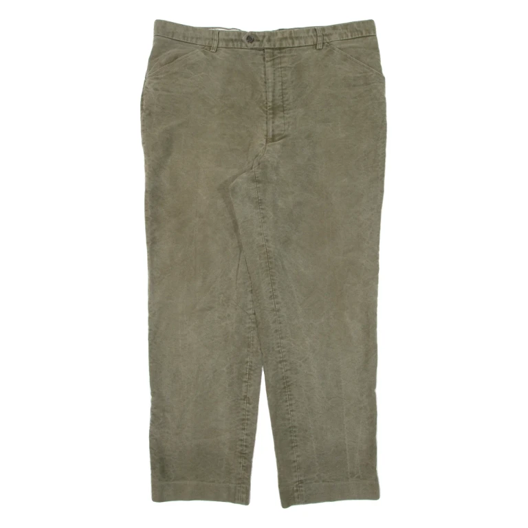 DICKIES Mens Trousers Green Relaxed Tapered W38 L29