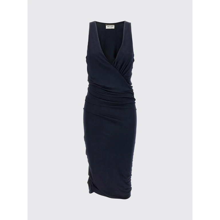 SAINT LAURENT Dress Woman color Blue (776444Y3I394140)