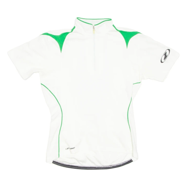 Cycling Womens Jersey White 1/4 Zip S