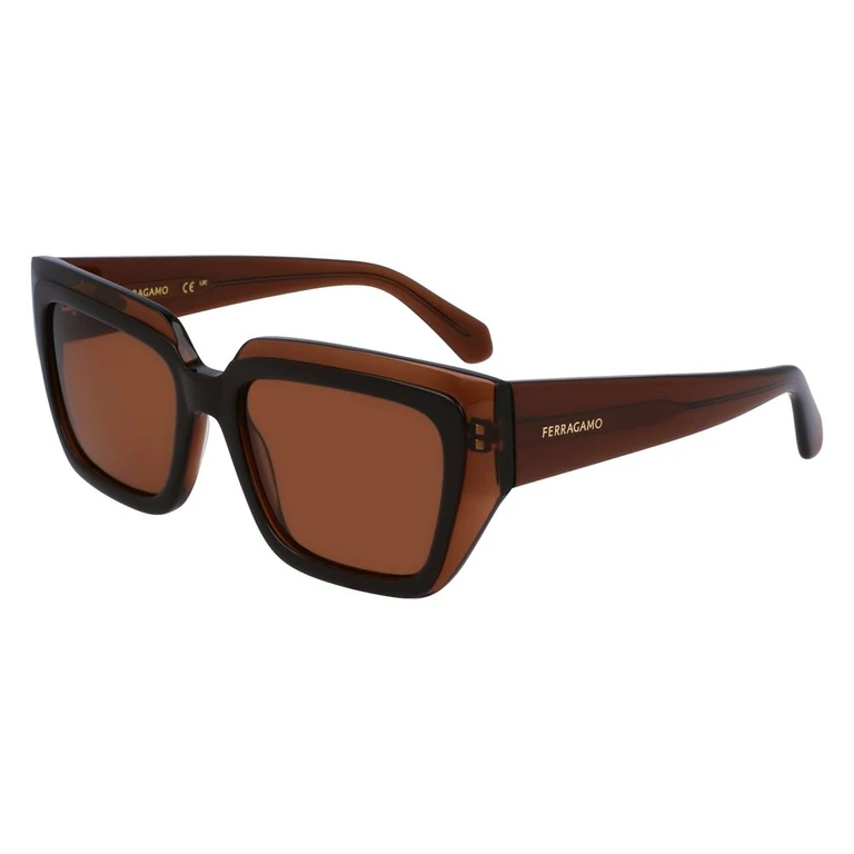 Ferragamo Brown Acetate Sunglasses - Women (FESF2002S233AC)