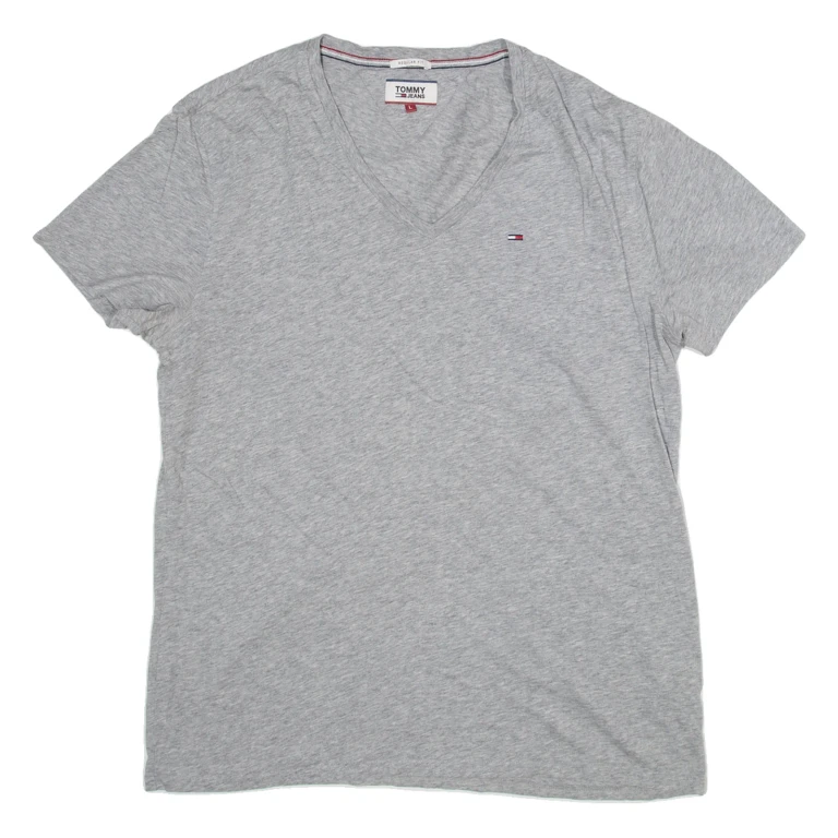 TOMMY HILFIGER Regular Fit Womens T-Shirt Grey L