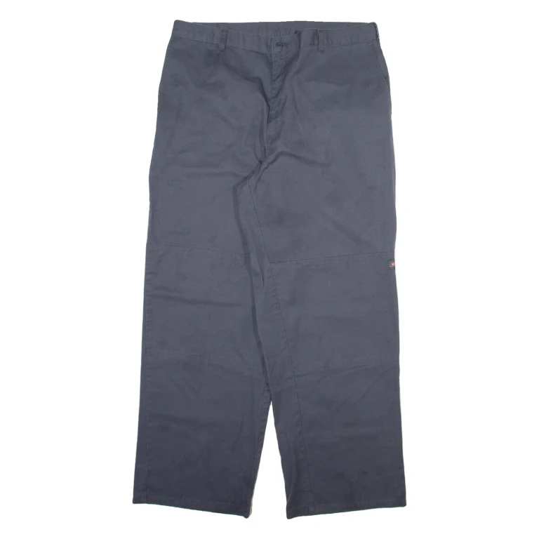 DICKIES Mens Trousers Grey Relaxed Straight W38 L32