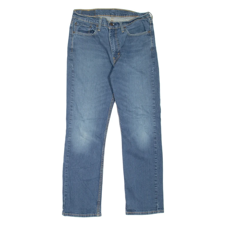 LEVI'S 514 Jeans Mens Blue Slim Straight Stone Wash W30 L30