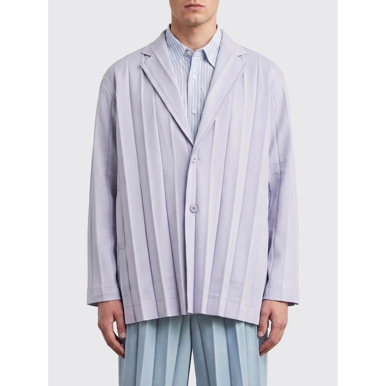 HOMME PLISSE' ISSEY MIYAKE Jacket Men color Blue (HP66FD17507)