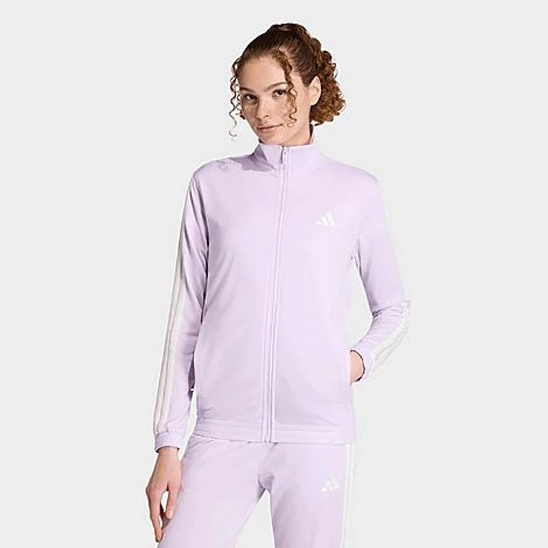 adidas Women's Sportswear DAYREADY Track Top in Ice Lavender Size: XS