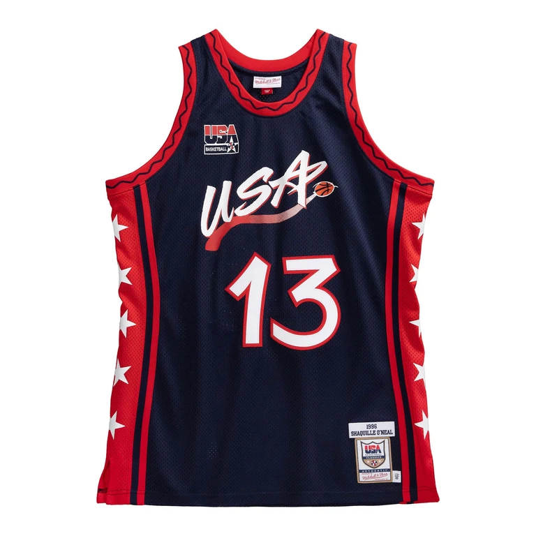 Men's Authentic Jersey Usa 1996 Shaquille O'Neal Jerseys