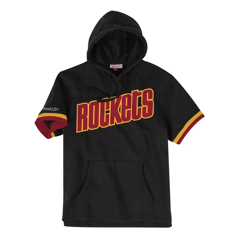 Men's NBA French Terry Short Sleeve Hoodie Houston Rockets Hoodies