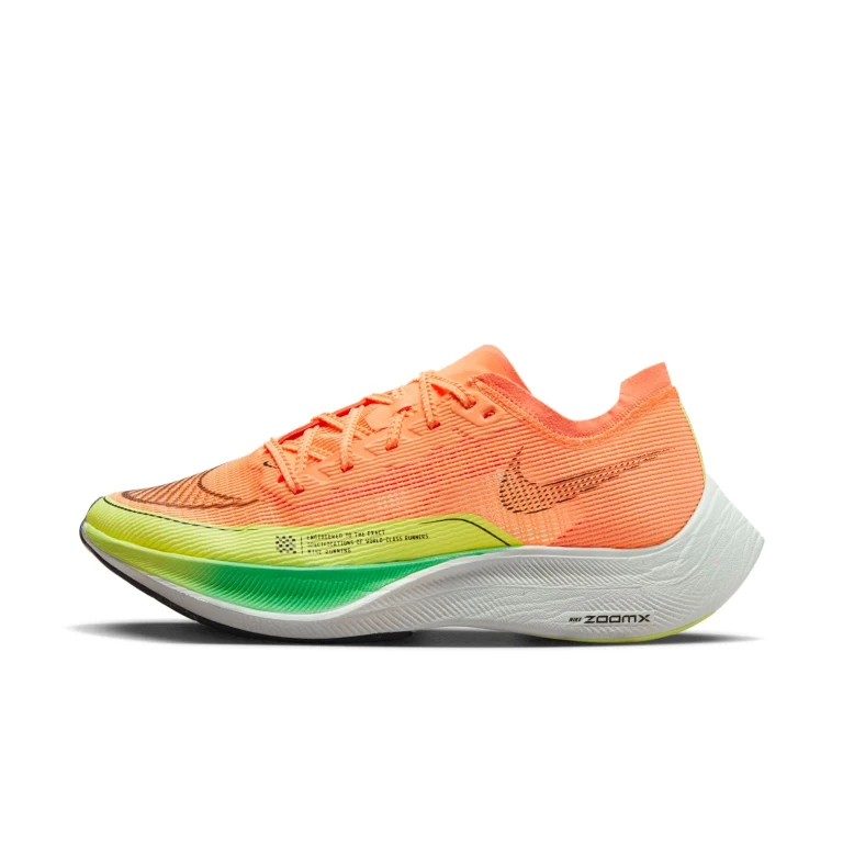 Women's Zoomx Vaporfly Next% 2 'Peach Cream Green Shock' Sneakers