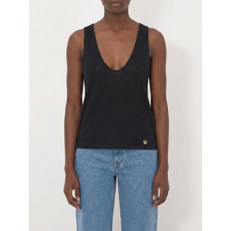 LOULOU DE SAISON Top Woman color Black (ALBIALDSBLK)