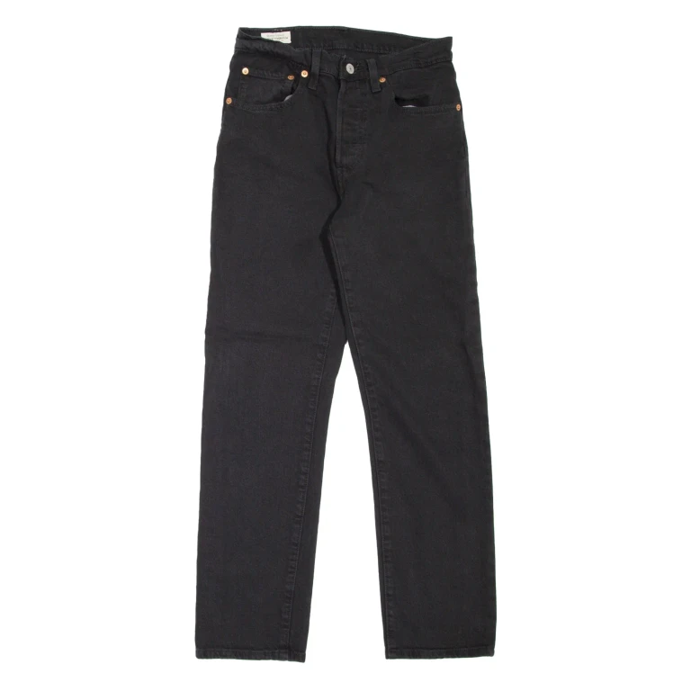 LEVI'S 501 BIG E Jeans Womens Black Regular Straight W26 L28