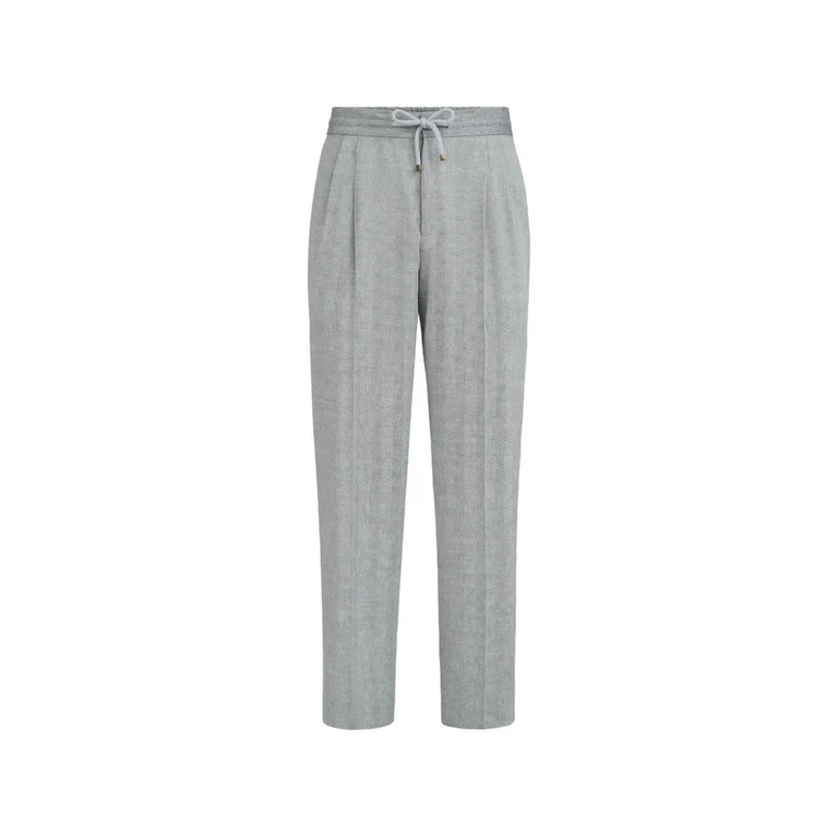 Brunello Cucinelli Pants With Drawstring And Double Pleats