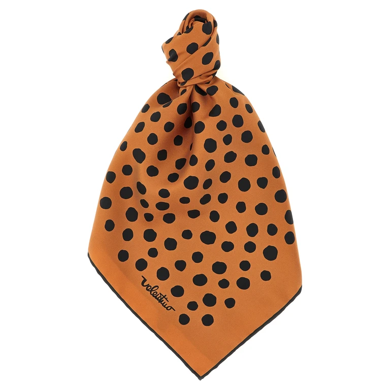 Brown Silk Scarf - Women