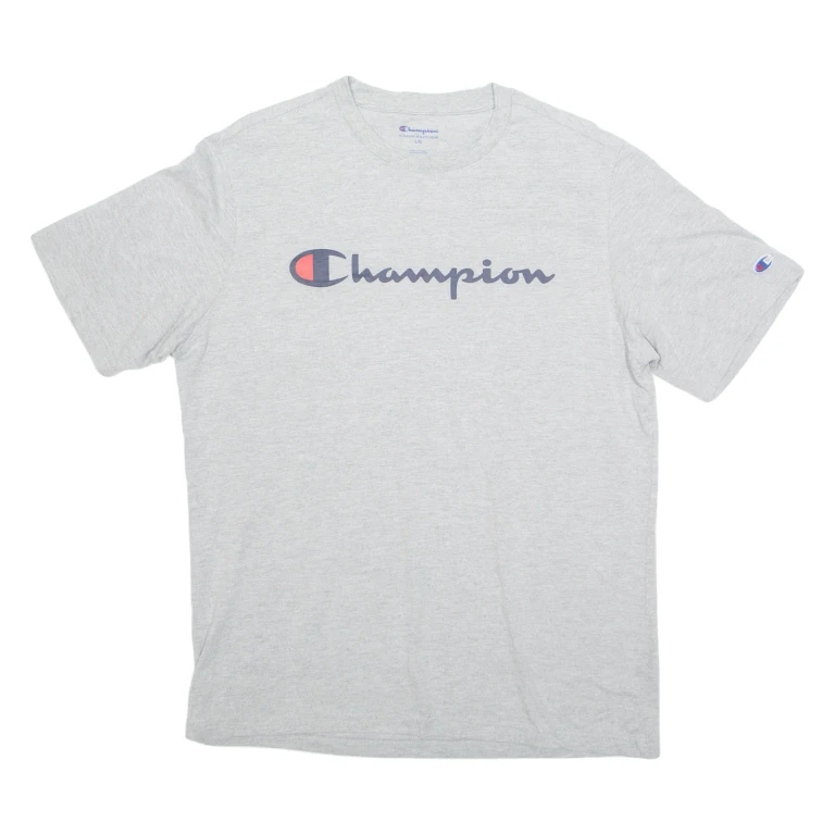 CHAMPION Mens T-Shirt Grey L