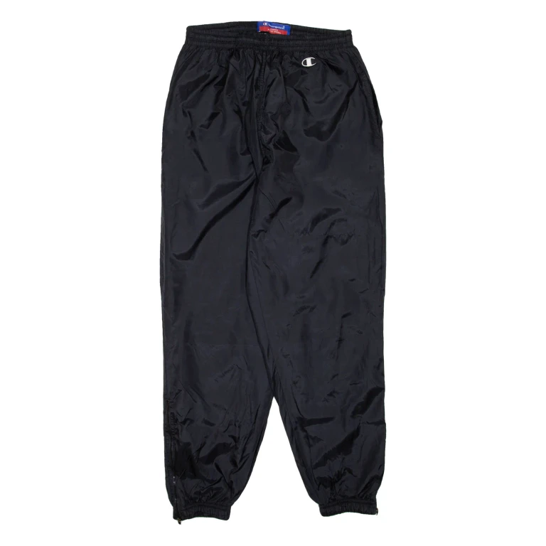 CHAMPION Lined Mens Joggers Black Tapered M W26 L29