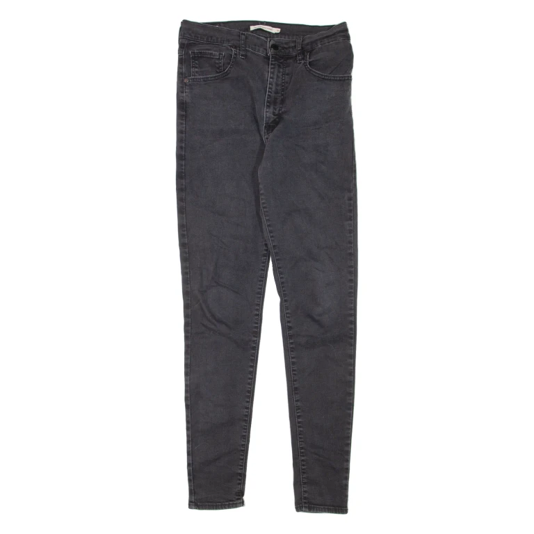 LEVI'S Mile High BIG E Womens Jeans Black Slim Skinny W30 L32