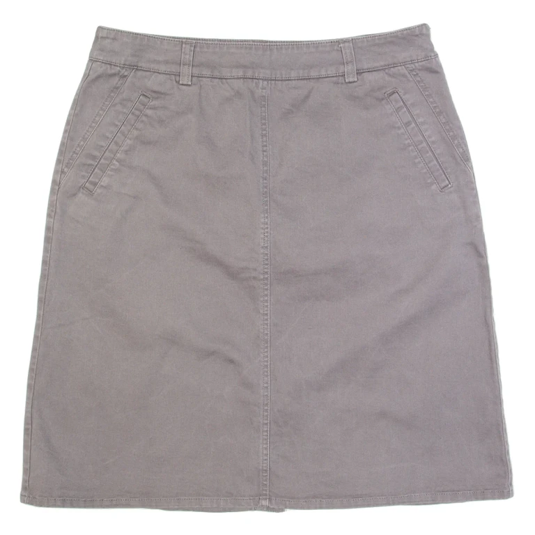 LAURA ASHLEY Womens Straight Skirt Grey Short UK 12