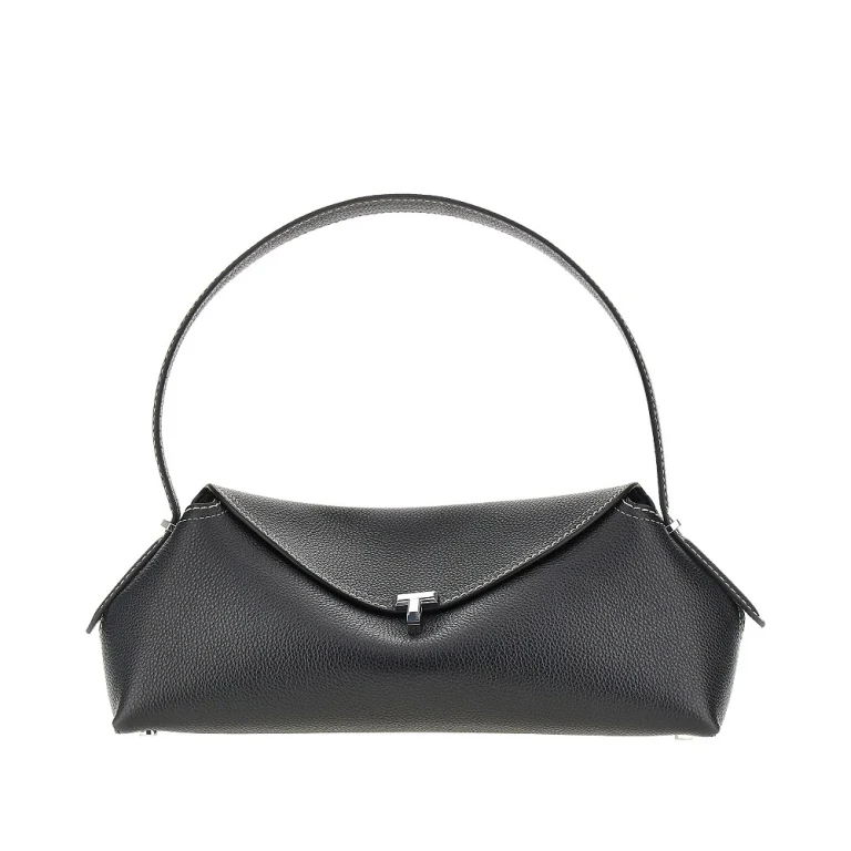 Grained leather T-Lock shoulder bag Woman One Size