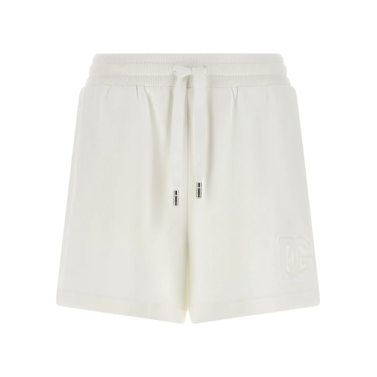 Dolce & Gabbana White Cotton Bermuda Shorts - Women