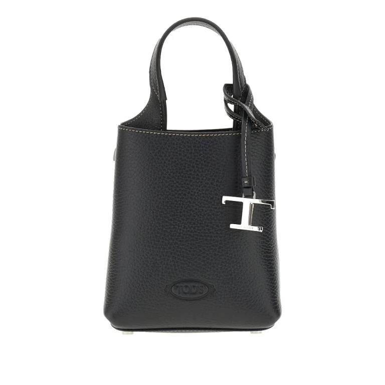 TODS T Timeless charm leather micro bag Woman One Size