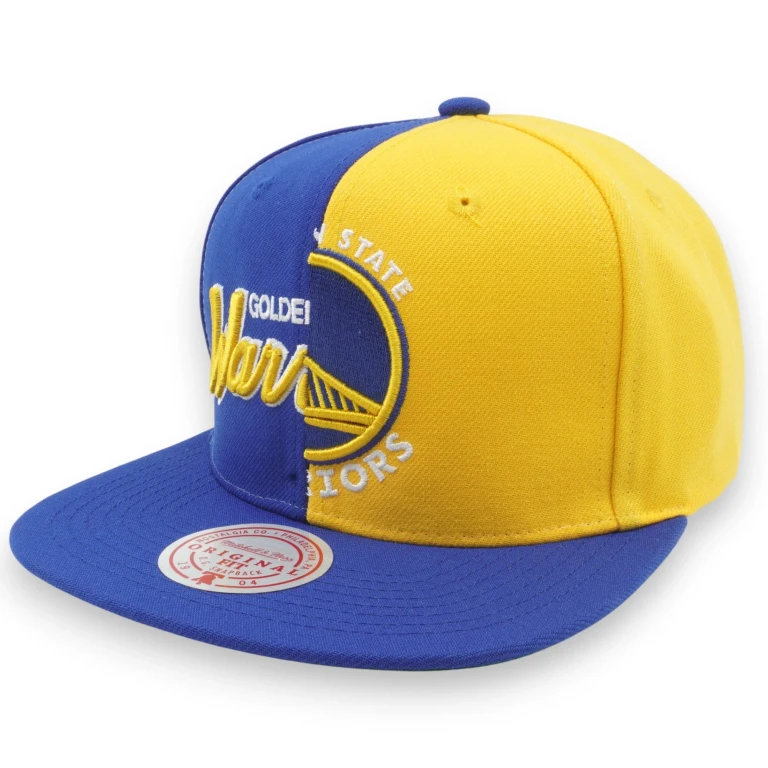 Men's NBA Split Crown Snapback Warriors Snapback Caps