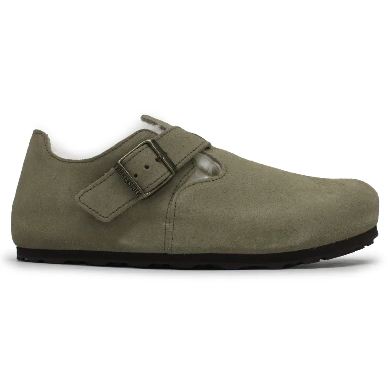 Unisex London Shearling Suede Leather Taupe