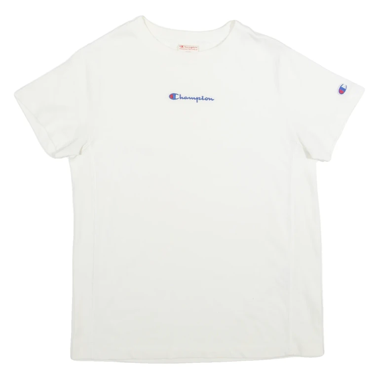 CHAMPION Mens T-Shirt Cream XS