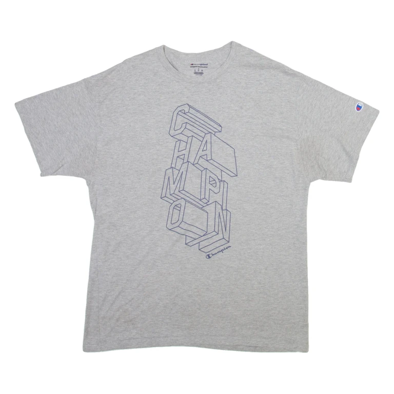CHAMPION Mens T-Shirt Grey L