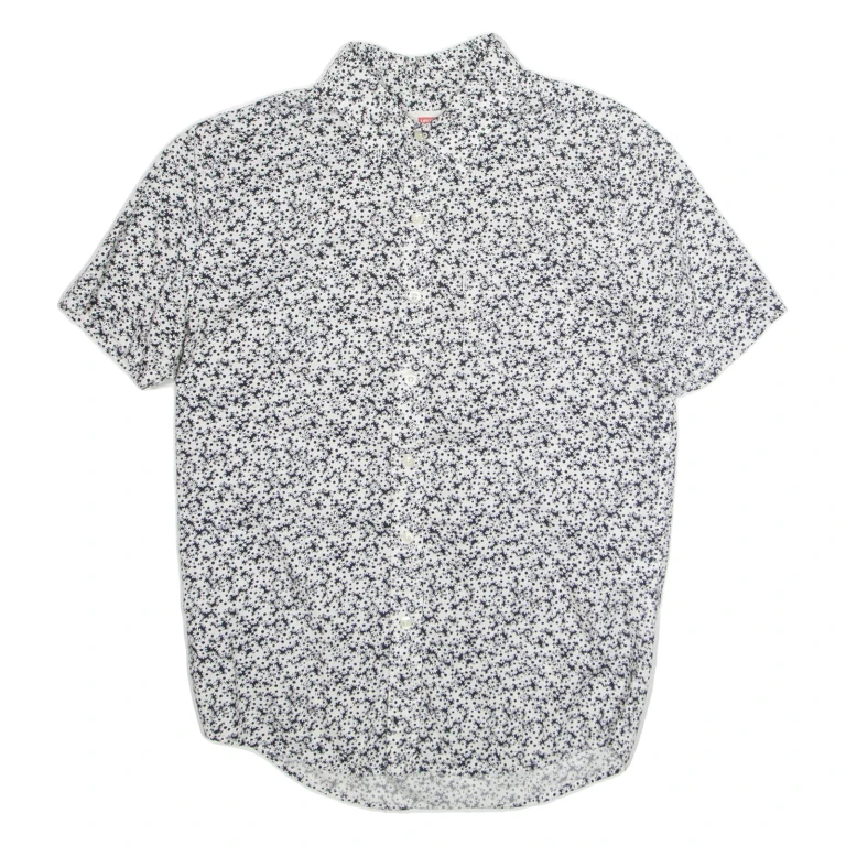 LEVI'S Mens Shirt White Floral S