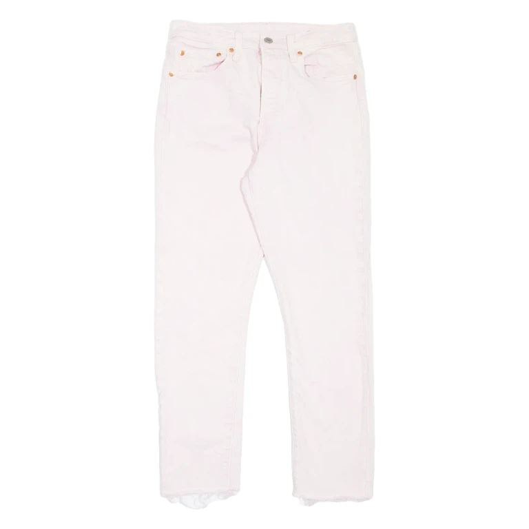 LEVI'S 501S Jeans Womens Pink Skinny Straight W28 L25