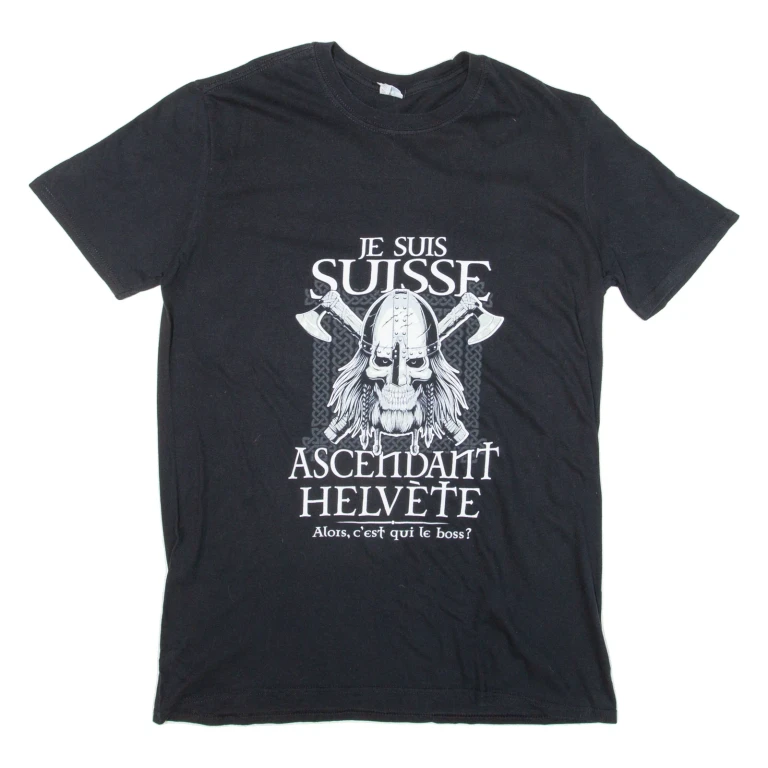 GILDAN Mens T-Shirt Black S