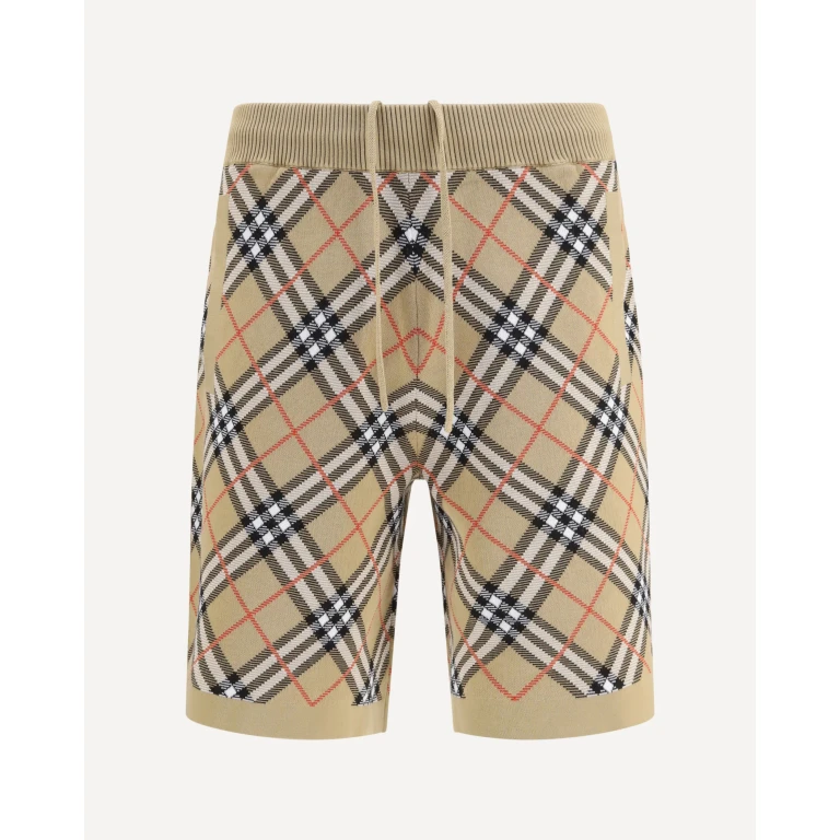 BURBERRY Check cotton blend Shorts Male M