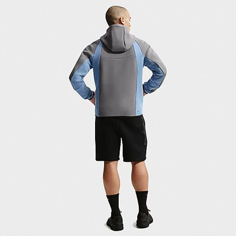 Nike Men's Tech Fleece Pro Windrunner Full-Zip Jacket in Pencil Point/Work Blue/Black Size: XS