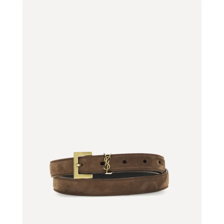 SAINT LAURENT Cassandre slim Belt Female 85