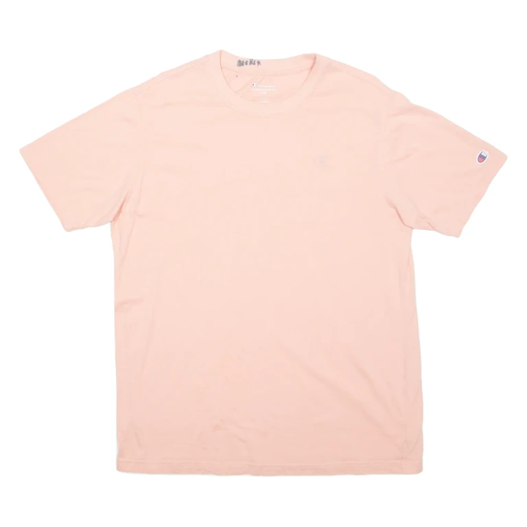 CHAMPION Womens T-Shirt Pink M