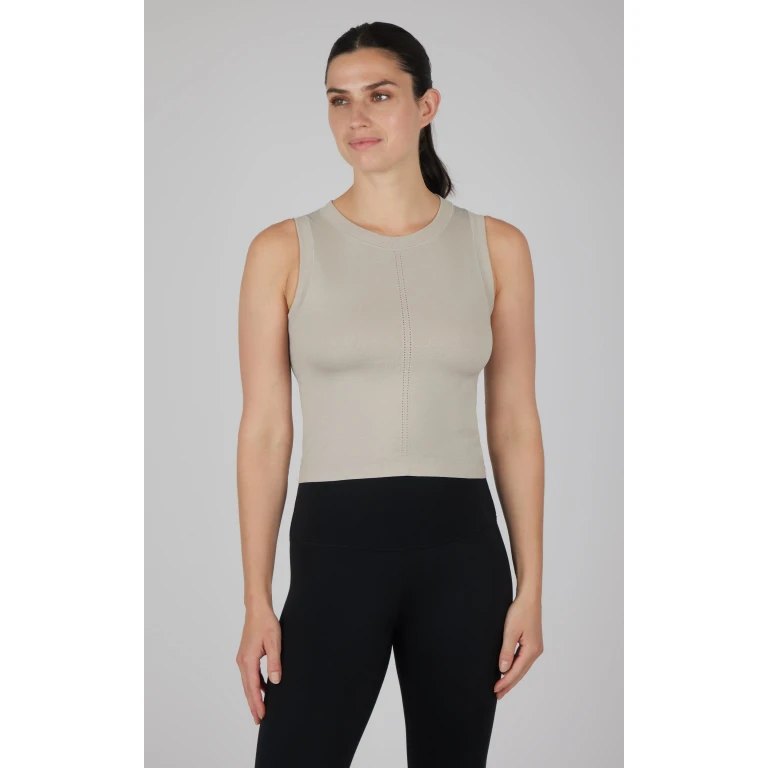 Seamless Slim Fit High Neck Tank