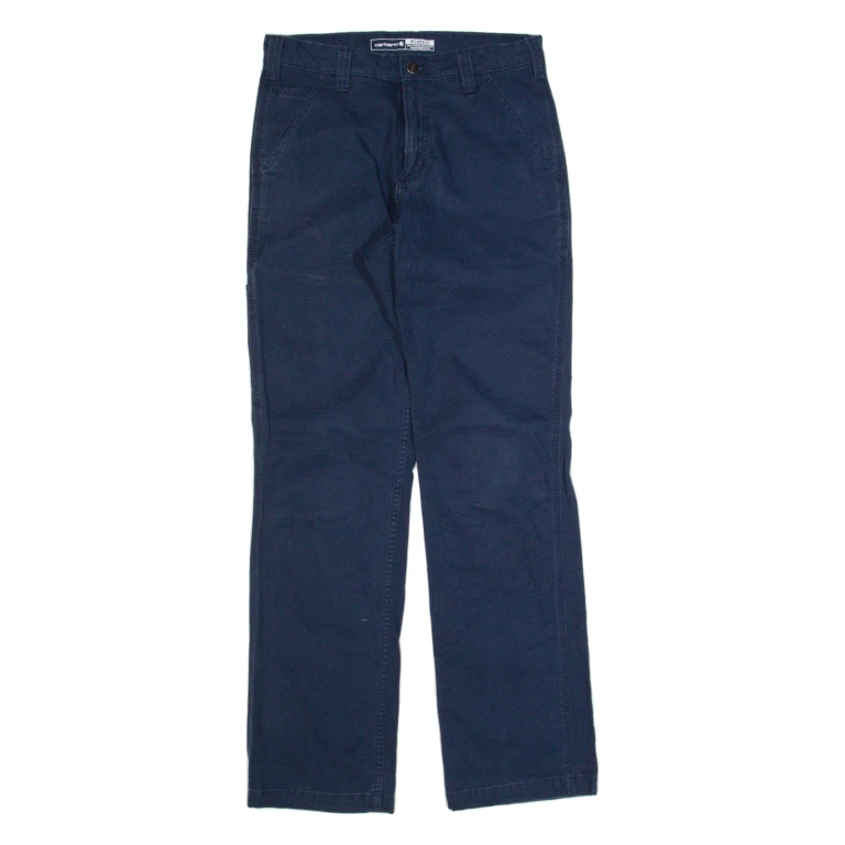 CARHARTT Workwear Mens Trousers Blue Relaxed Straight W30 L31