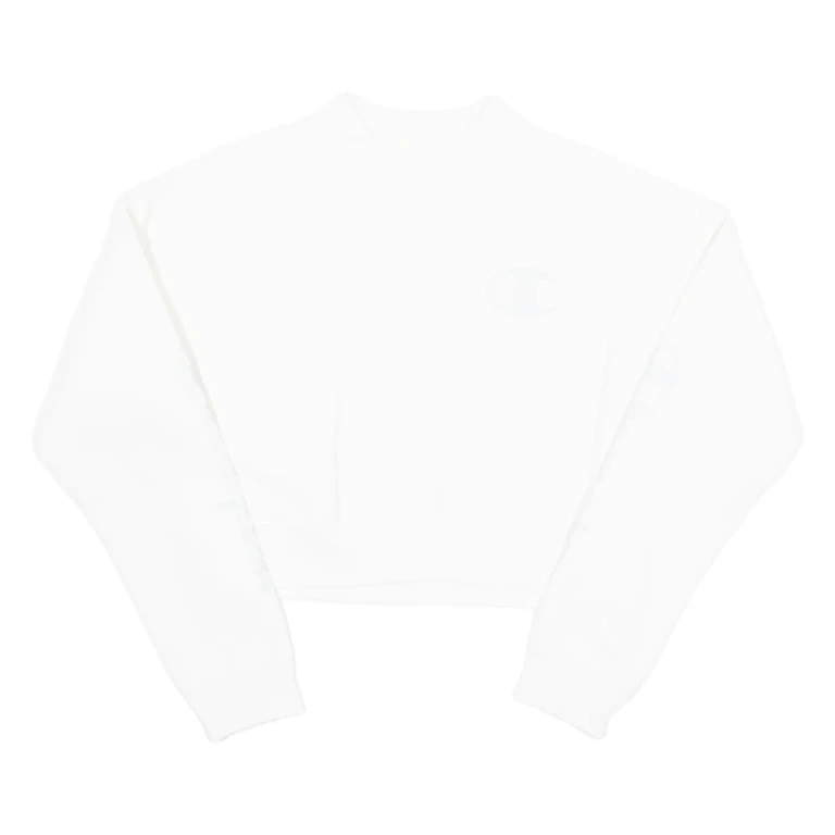 CHAMPION Womens Sweatshirt White XS