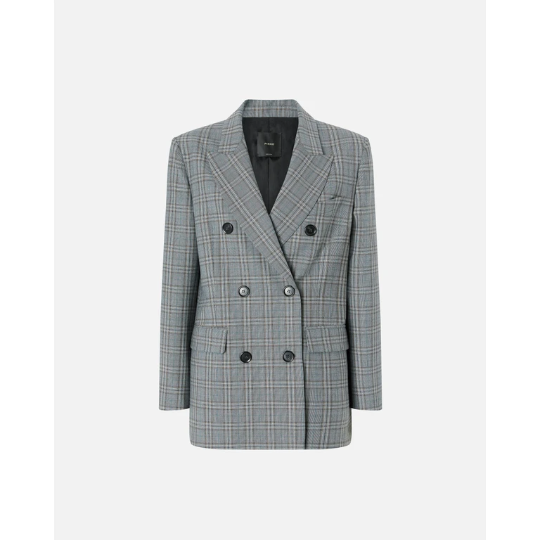 Pinko - Blazer croisé à carreaux - 42