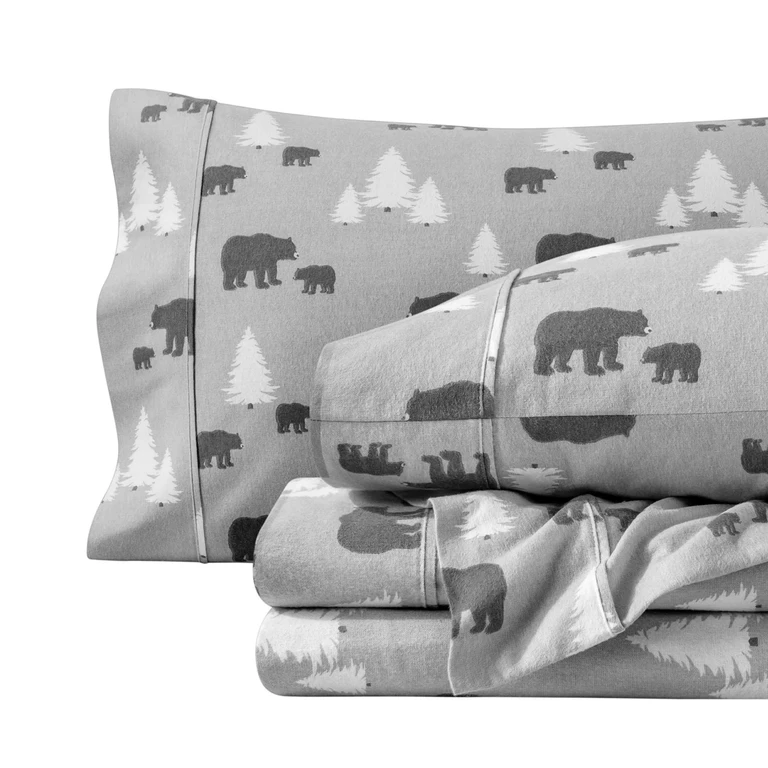 Double Brushed Cotton Flannel Sheet Set
