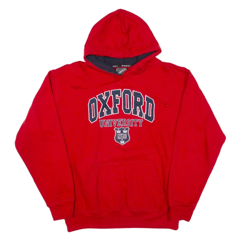 GWCC Oxford University Mens Red Hoodie M