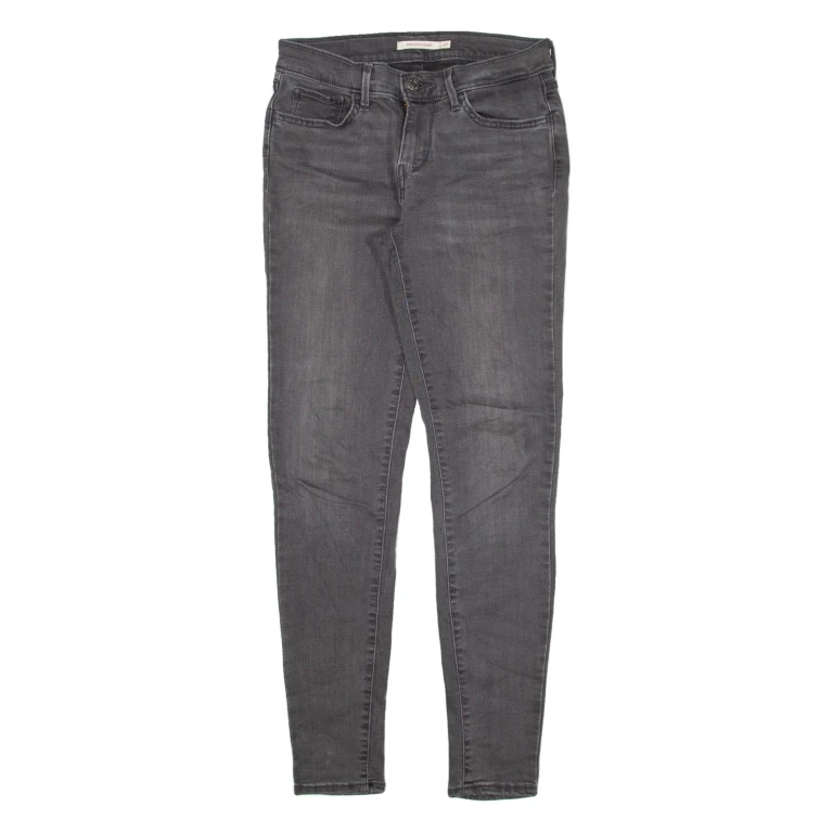 LEVI'S 710 Womens Jeans Grey Slim Skinny W27 L30