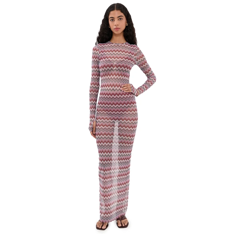Bananhot Renne Dress Bari Chevron M