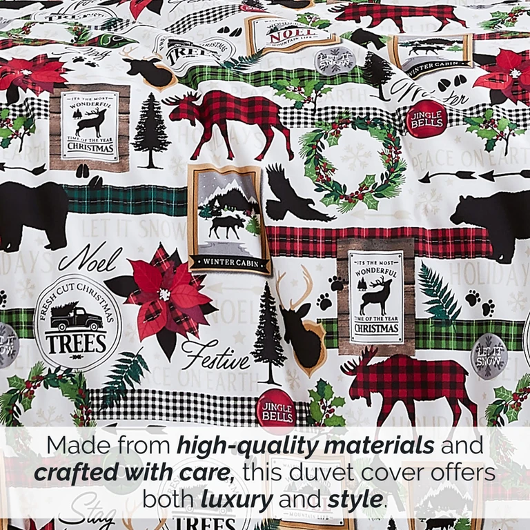 Merrytown Christmas Oversized Duvet Cover Set