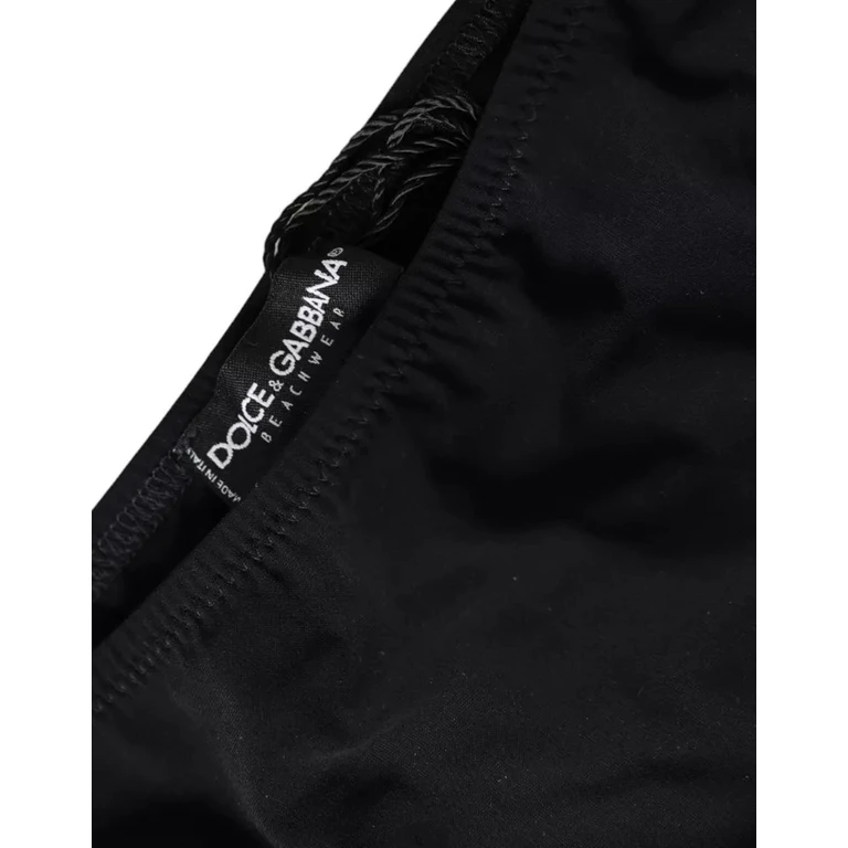 Dolce & Gabbana Black Nylon Swimwear Beachwear Bottom Bikini Elastane Clothing - Women