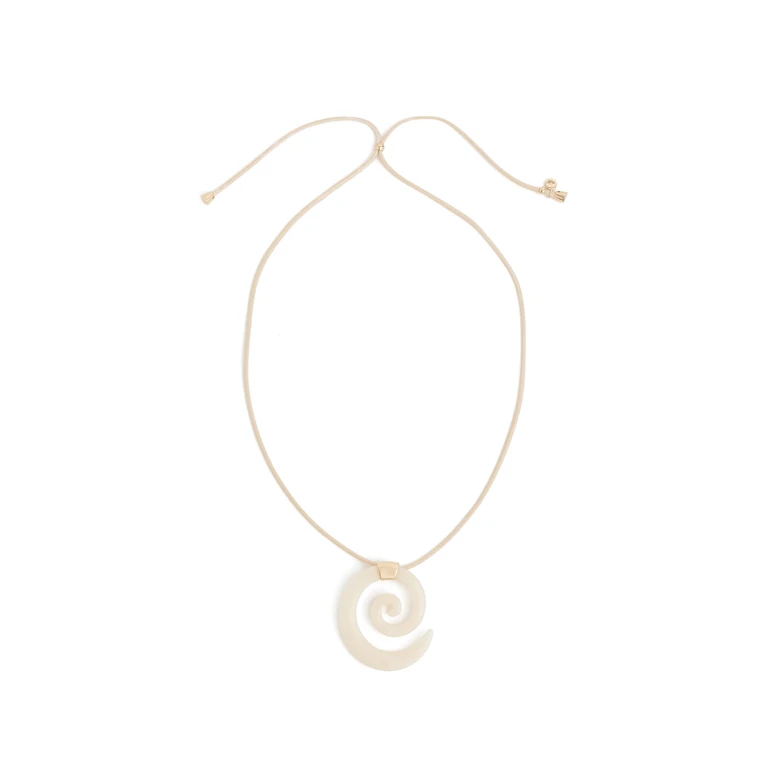 Ettika Aura Bone Cord Necklace Bone One Size