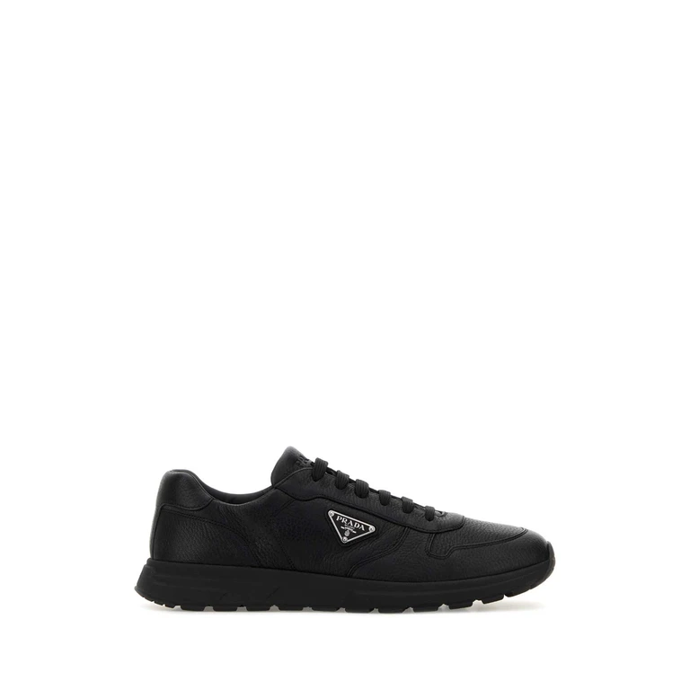 Prada Black Leather Prax 2.0 Sneakers Nero - Men
