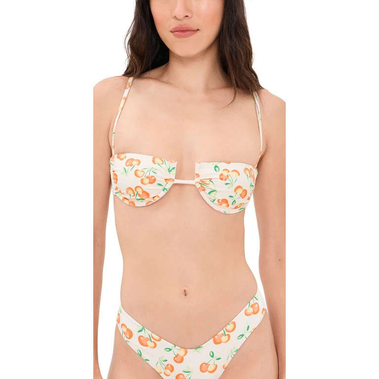 Montce Cherry Sherbet Simonette Bikini Top Cherry Sherbet S